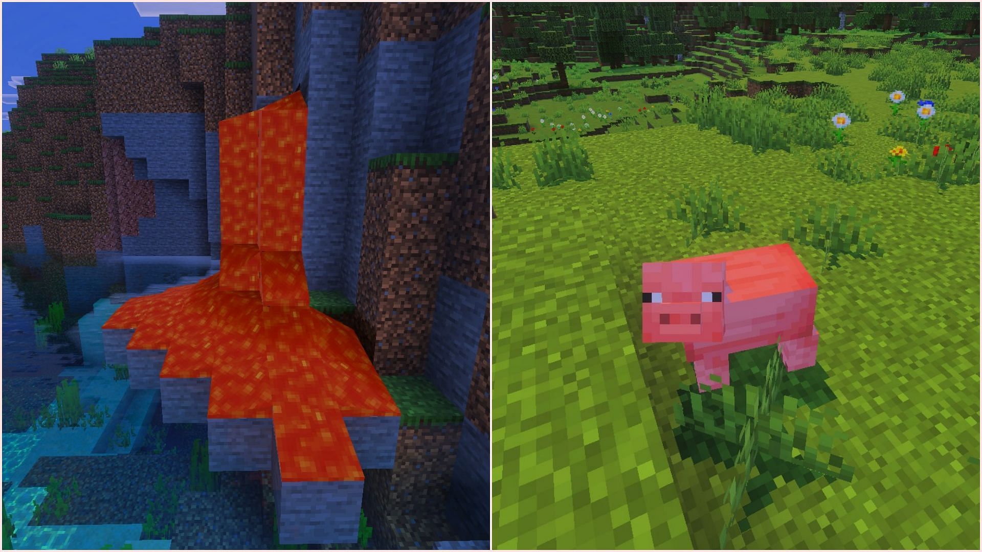 Vibrant Visuals oversaturates every texture in the game (Image via Sportskeeda Gaming || Mojang Studios)